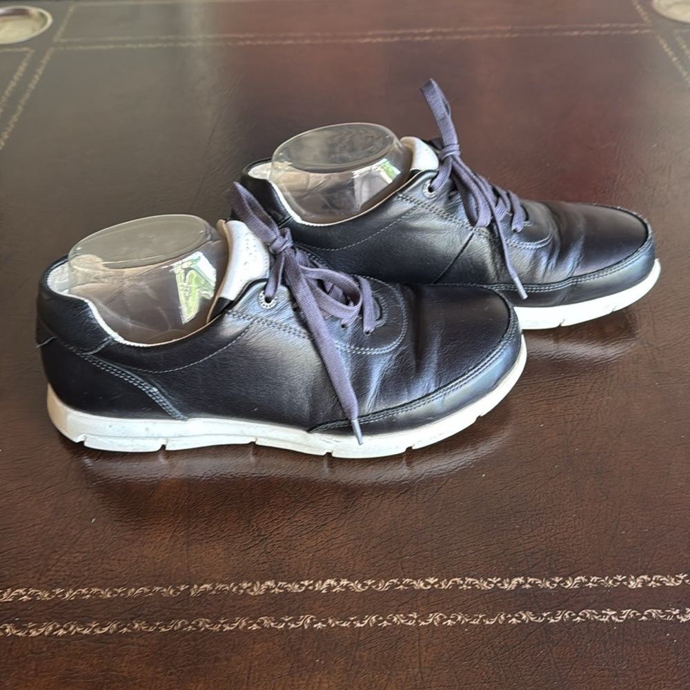 Birkenstock Black Leather Sneakers Size 40 - Picture 2 of 12